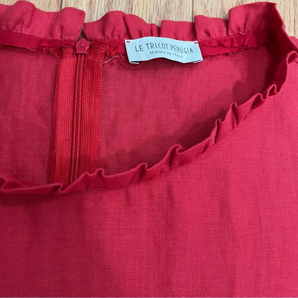 Le Tricot Perugia Linen Shift Dress - Picture 4 of 13